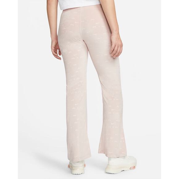 NWT Nike Air Women's Pink Velour Swoosh Logo Slim Fit Mid-Rise Pants. Size 1X. - Picture 2 of 11